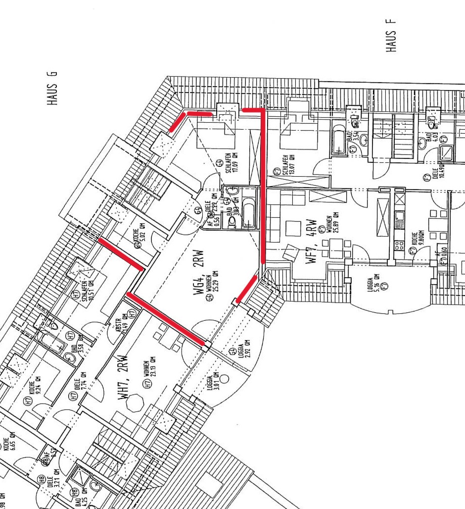 Ansicht 3 von: Kapitalanleger aufgepasst! helle, geräumige, gut vermietete DG-Wohnung Nahe Neusser City